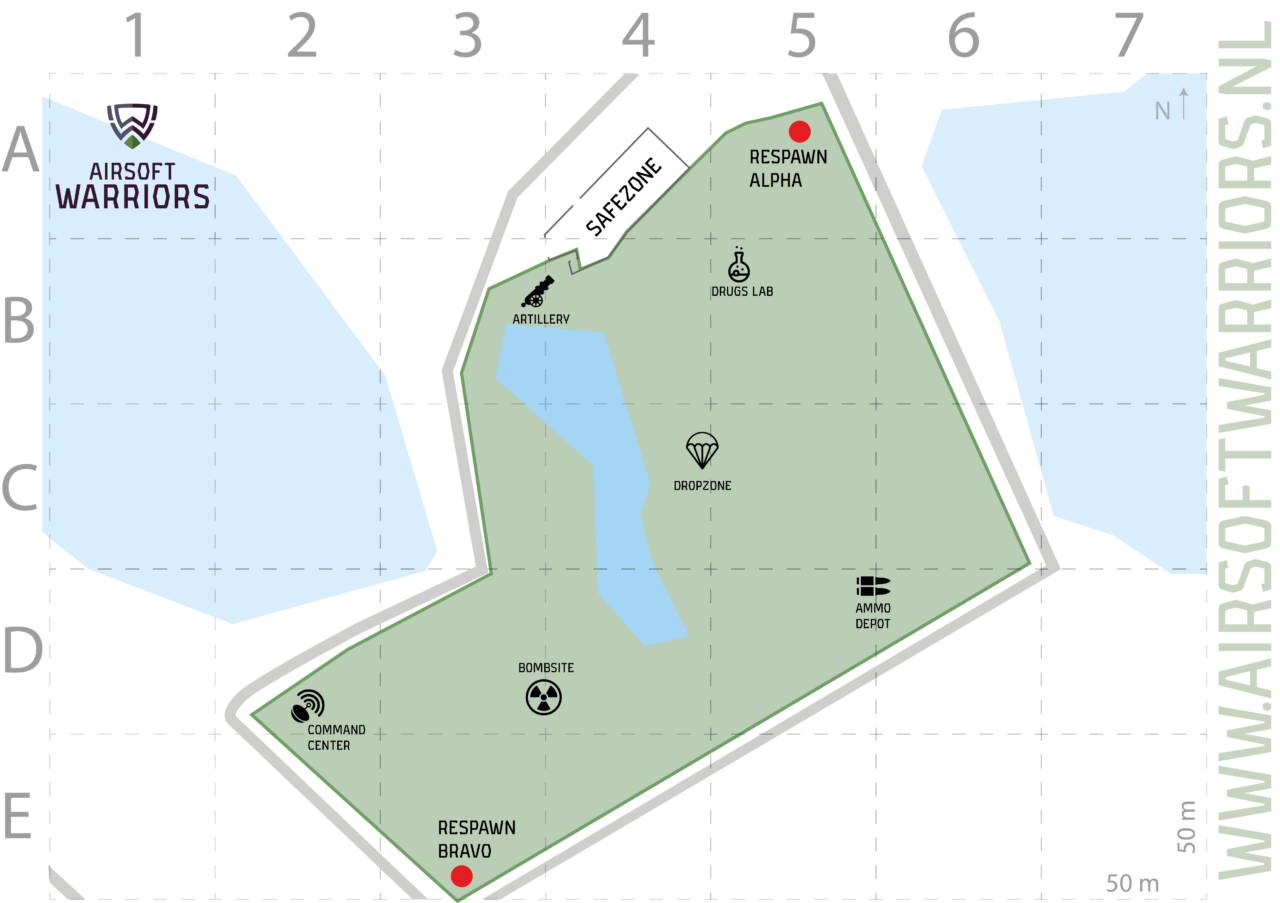 plattegrond battle lake airsoft veld oldenzaal